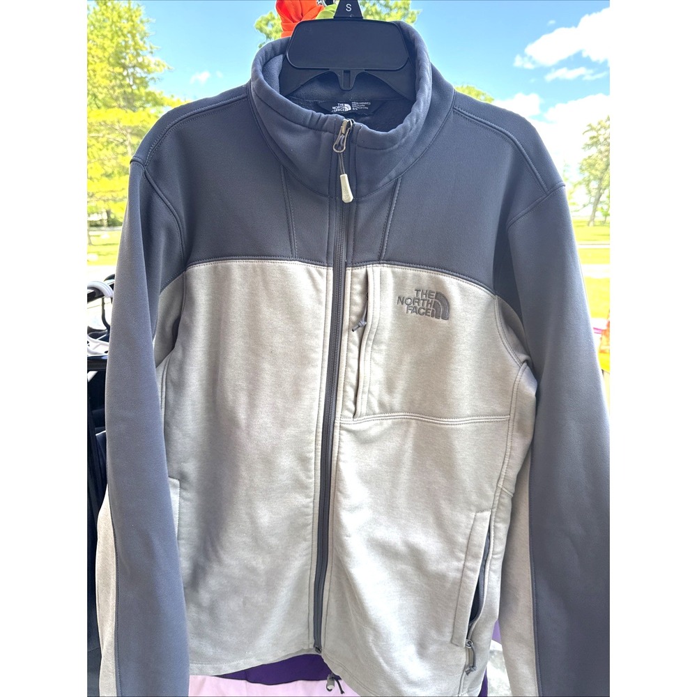 North Face Apex Bionic Softshell Jacket Gray Mens Small